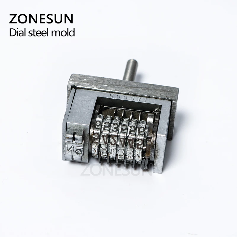 ZONESUN Manual Hot Stamping Printer Accessory Thermal Ribbon Dialing Coding Tool Parts Production Number Coupon Print