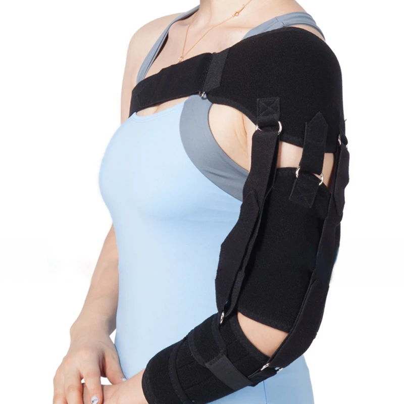 Adjustable Left/Right Shoulder Support Shoulder Brace Support Correct Belt for Stroke Hemiplegia Subluxation Recovery Back Pain