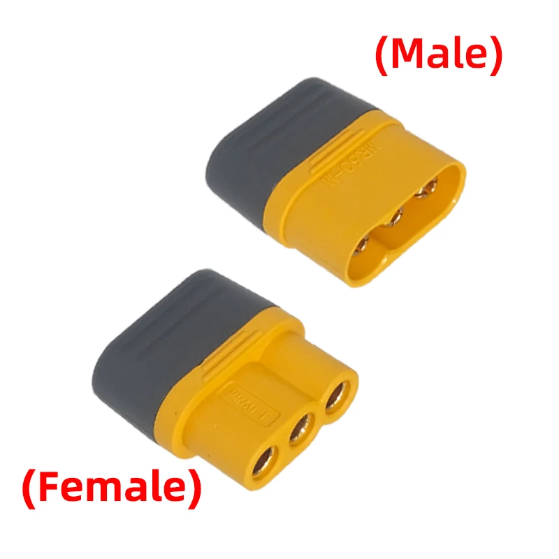 Amass MR60 Connector Brushless Motor motor ESC Male and Female Docking Terminal Toy Model Accessories 3-Pin Terminal Block