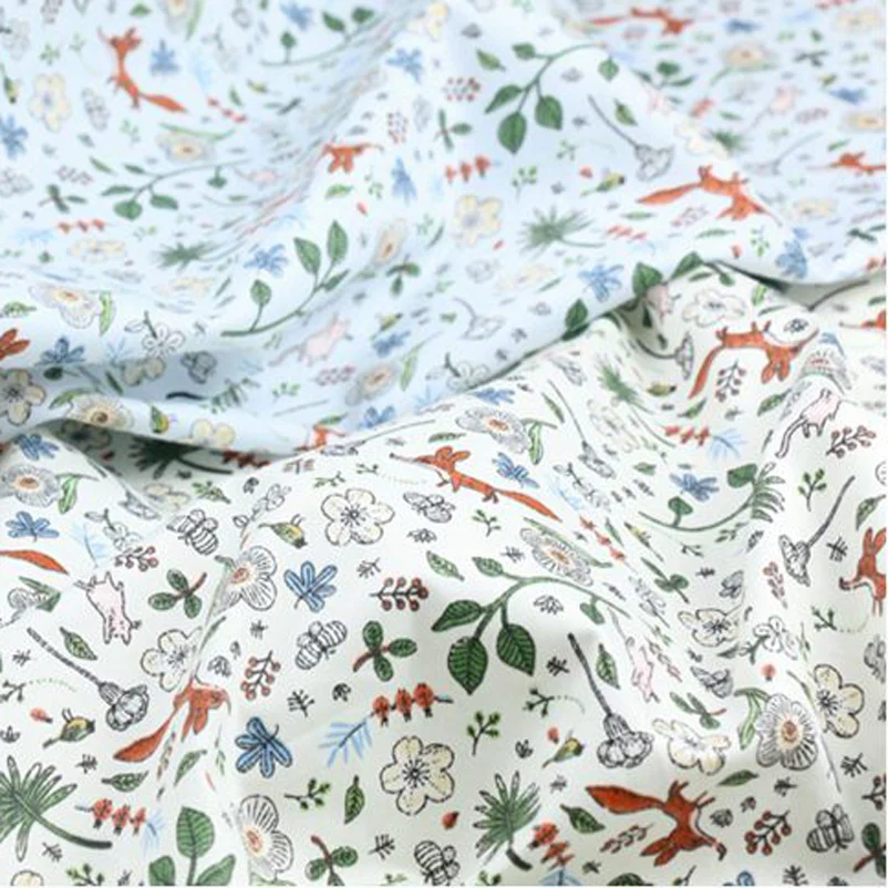 Liberty Fabric Small Floral Fresh Beautiful Twill Cotton Fabrics For Bedding DIY Handmade Accessories By Meters