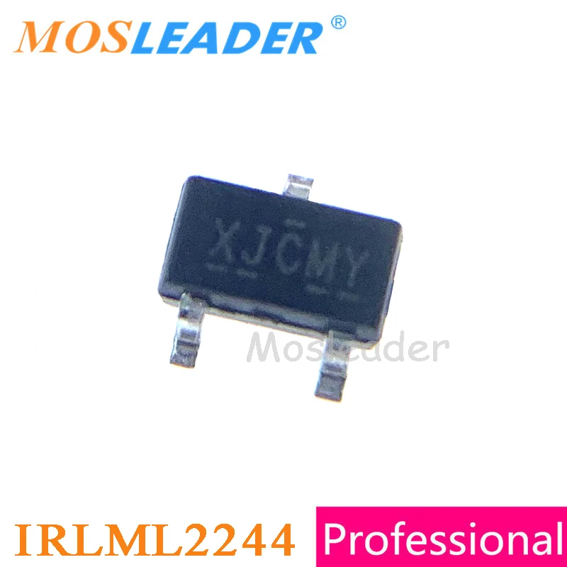 

Mosleader IRLML2244 SOT23 3000PCS IRLML2244TRPBF IRLML2244PBF Rds=54mR 90mR P-Channel 20V IRLML2244TR Made in China