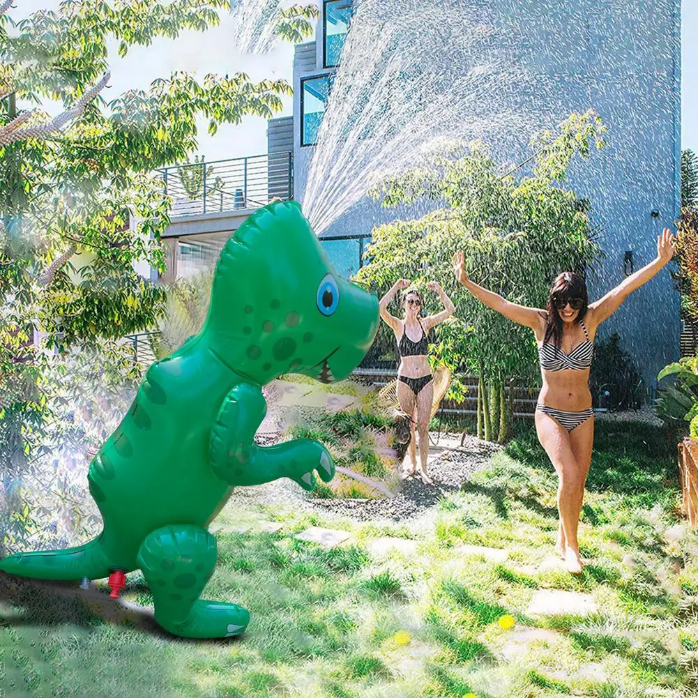

Iatable Water Spraying Dinosaurs Summer Kids Sprinklers Outdoor Lawn Beach Pool Party PVC Games Center Backyard For Girl Boy