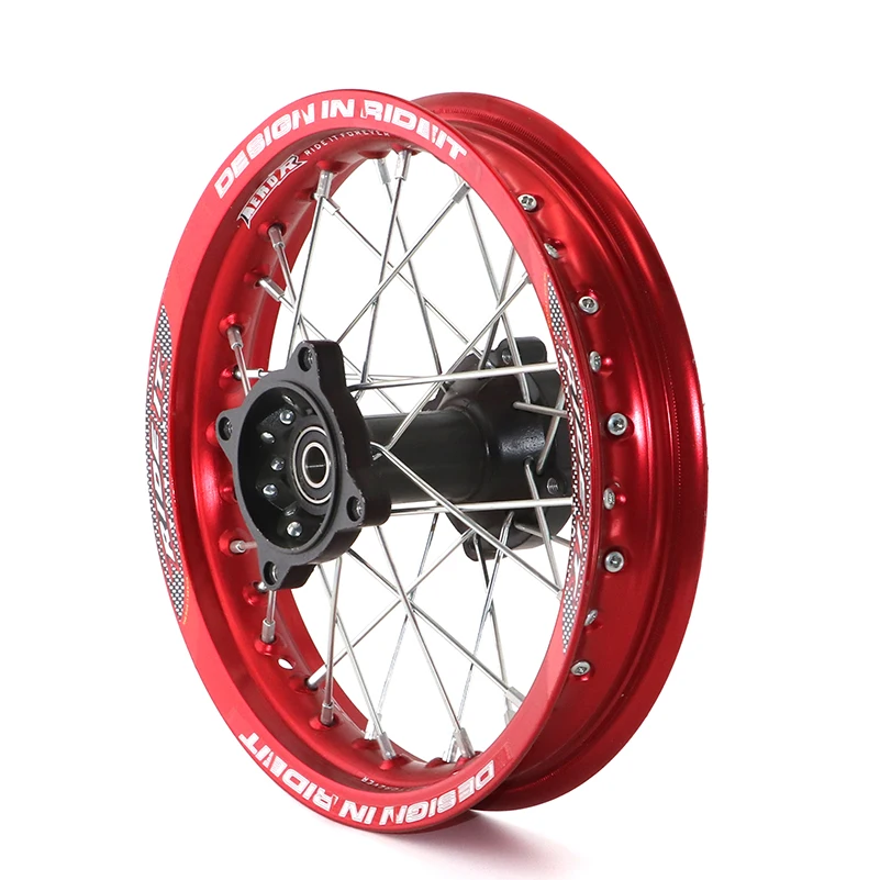 Pit bike Rim of 1.85-12inch Rear Wheel Rim 80/100-12inch Aluminium dirt bike wheel Rims 12mm hole hub