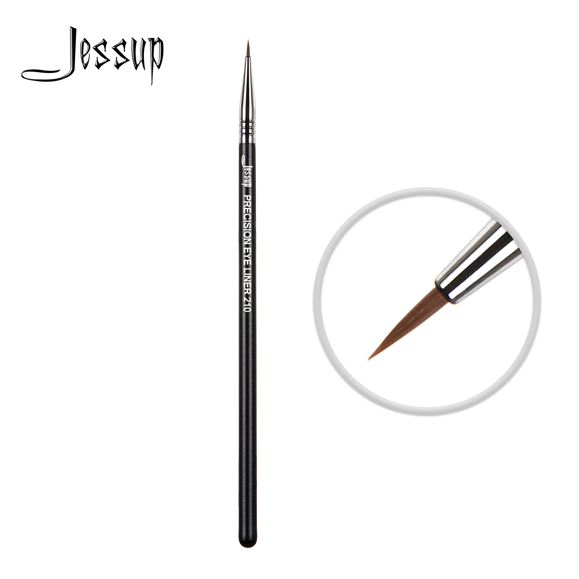 Jessup Precision Eyeliner Brush Fine point Premium Synthetic Eye Makeup Brush with right length and density for lining S140