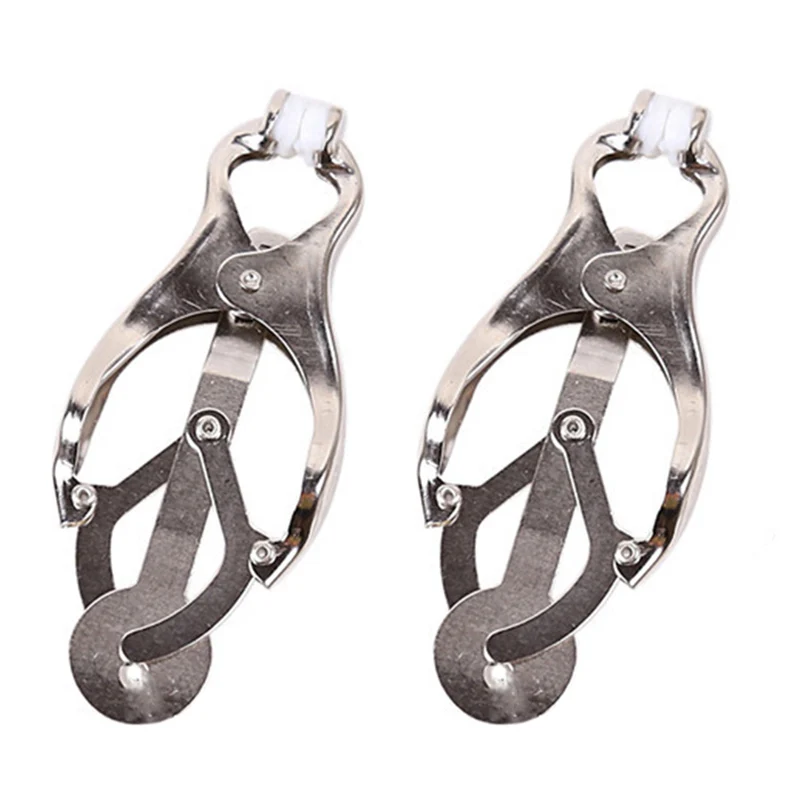 

Women Metal Chain Nipple Clamp Slave Nipple Clip Fetish Toy Send To Costumer For Wedding Gift Exotic Game Accessories