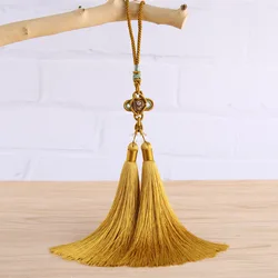 1PCS Silk Chinese Knot Hang Tassel Fringe Accessories Home Textile Curtain Jewelry Findings Pendants Craft Decorative Tassels