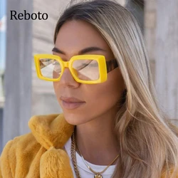 Yellow Square Glasses Frame For Women Oversized Fashion Transparent Optical Glasses Frames Female Clear Eyeglasses Eyewear