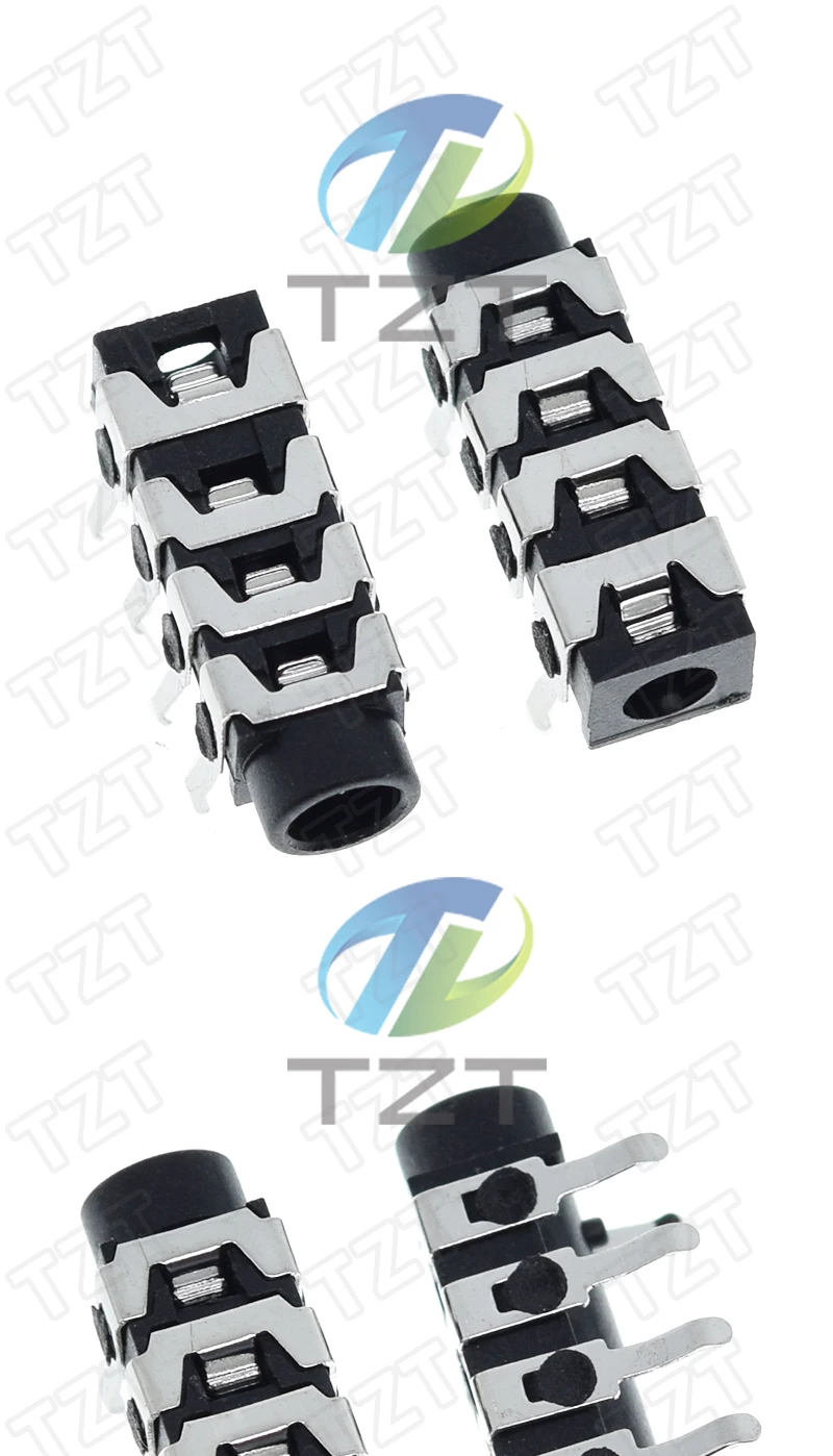 10/30 Stück PJ-313B PJ313B Telefonbuchse 3,5 mm 6 Kontakte 4 Leiter Stereo-Audiobuchse Durchgangsloch Rechtwinklig 4-poliger Audiostecker – Detail 3