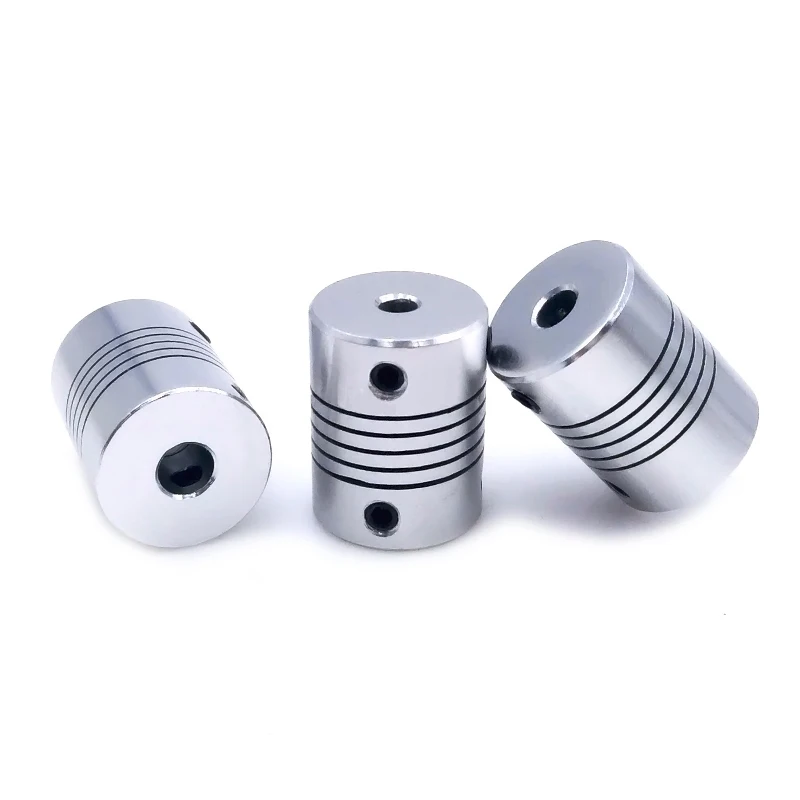 10pcs D19*L25 Aluminium flexible Jaw Shaft Coupling 5 8 6.35mm 8mm 10mm CNC Stepper Motor Coupler Encoders Engraving Machine image 3
