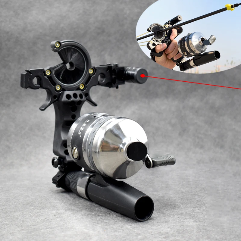 

Upgraded Laser Fish Shooting Slingshot High-precision Multifunctional Catapult with Arrow Stand Professional Hunting Slingshot