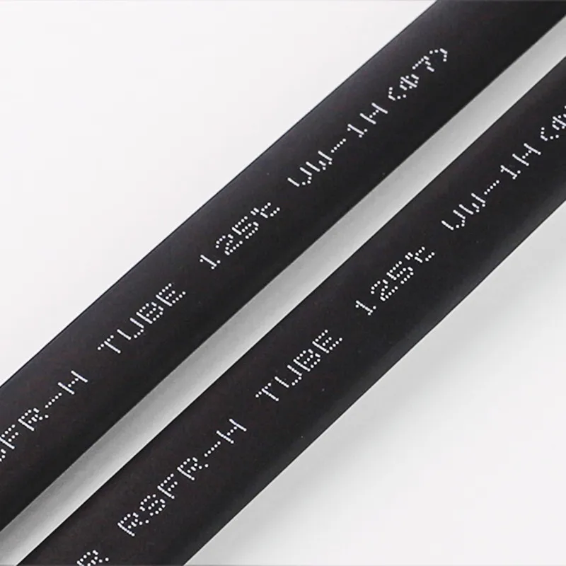 10M 2/4/6/8/10mm 2:1 Black Insulated Flame Retardant Heat Shrinkable Tube  Sleeving Wrap Wire DIY Connector Repair