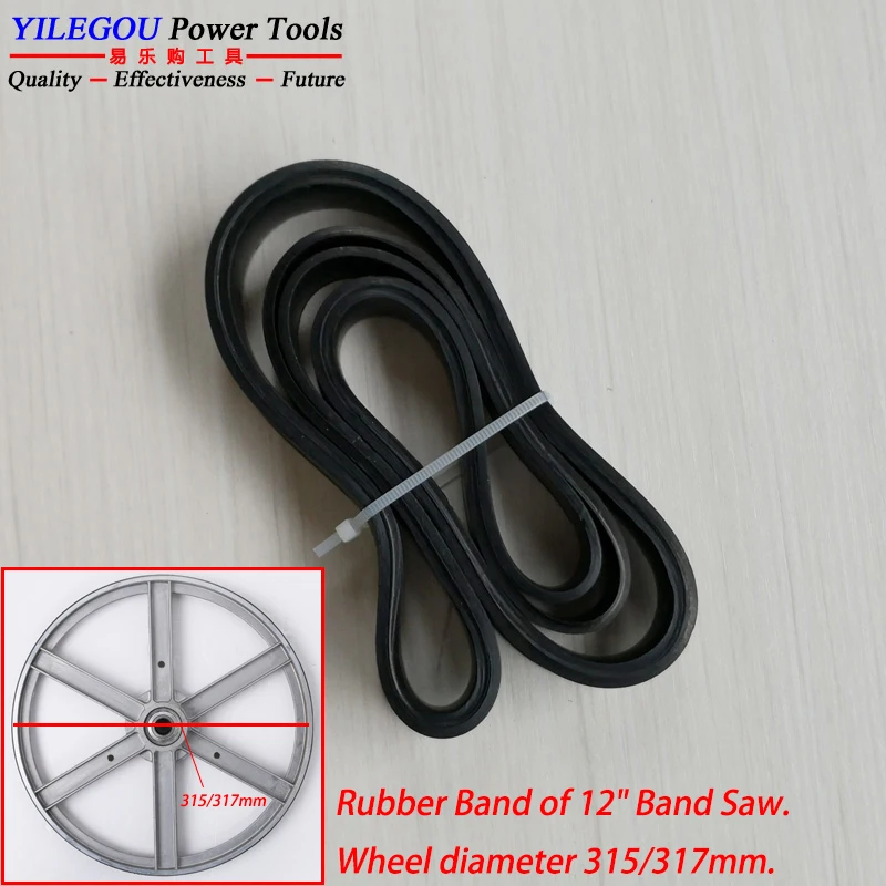 

Rubber Band Of 12" Band Saw. 2 Pcs Rubber Ring For 12 Inch Band Saw Scroll Wheel. (Scroll Wheel Diameter 315/317mm, Width 20mm)