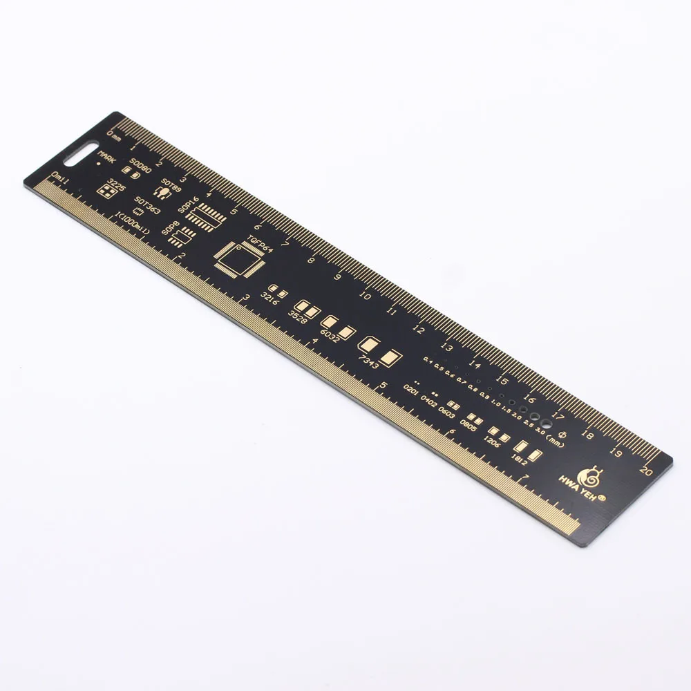 PCB Ruler PCB engineering ruler 20CM ruler/PCB drawing ruler/protractor/PCB design/development