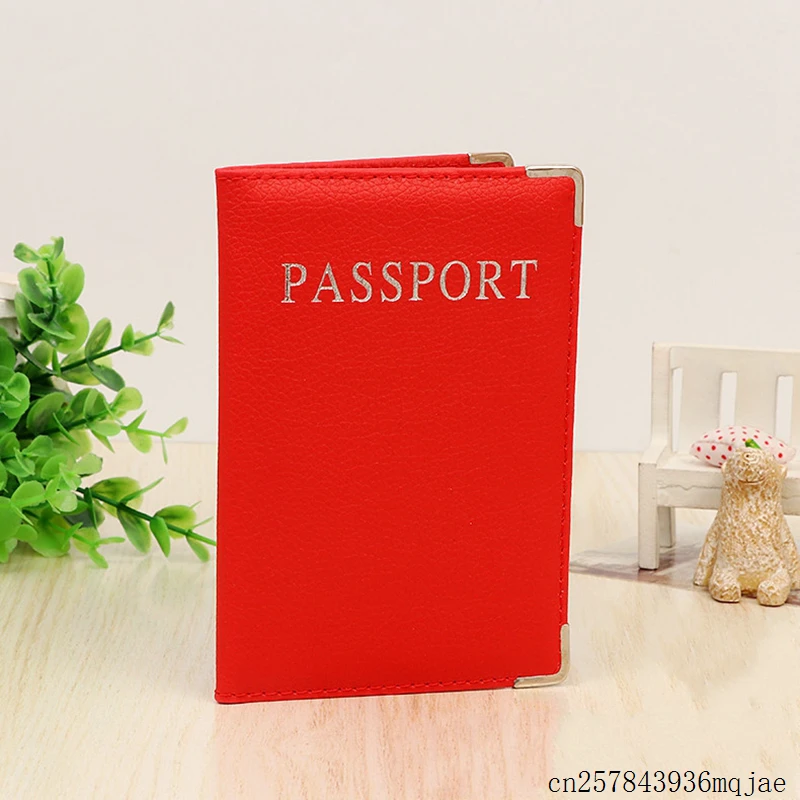 100 Pcs Travel Passport Covers Card Packge Universal Travel Passport Pouch PU Business Passport Case