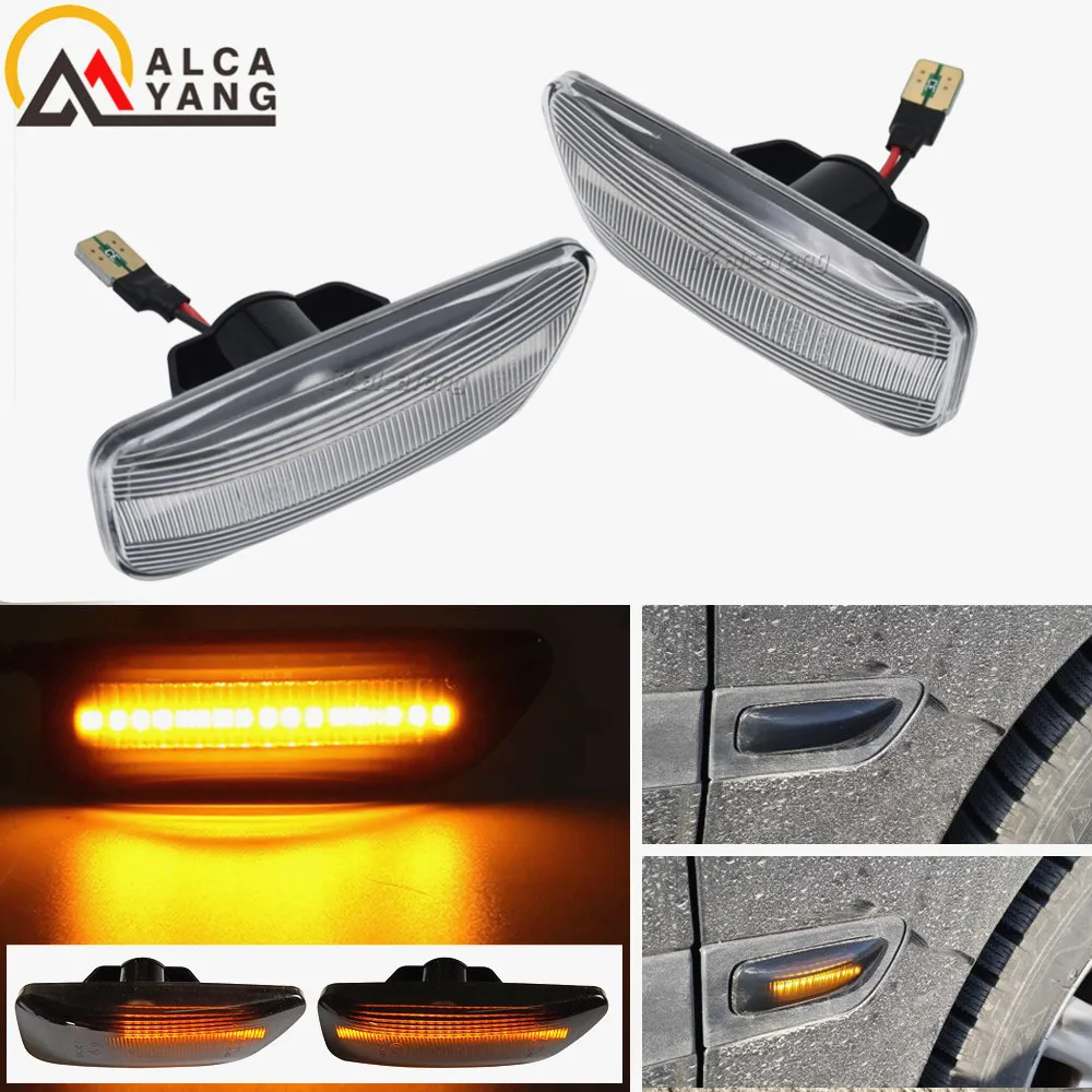 Car LED Side Marker Turn Signal Indicator Dynamic Lights For Volvo XC90 MK1 XC70 V70 MK2 S80 MK1 S60 MK1 Auto Accessories