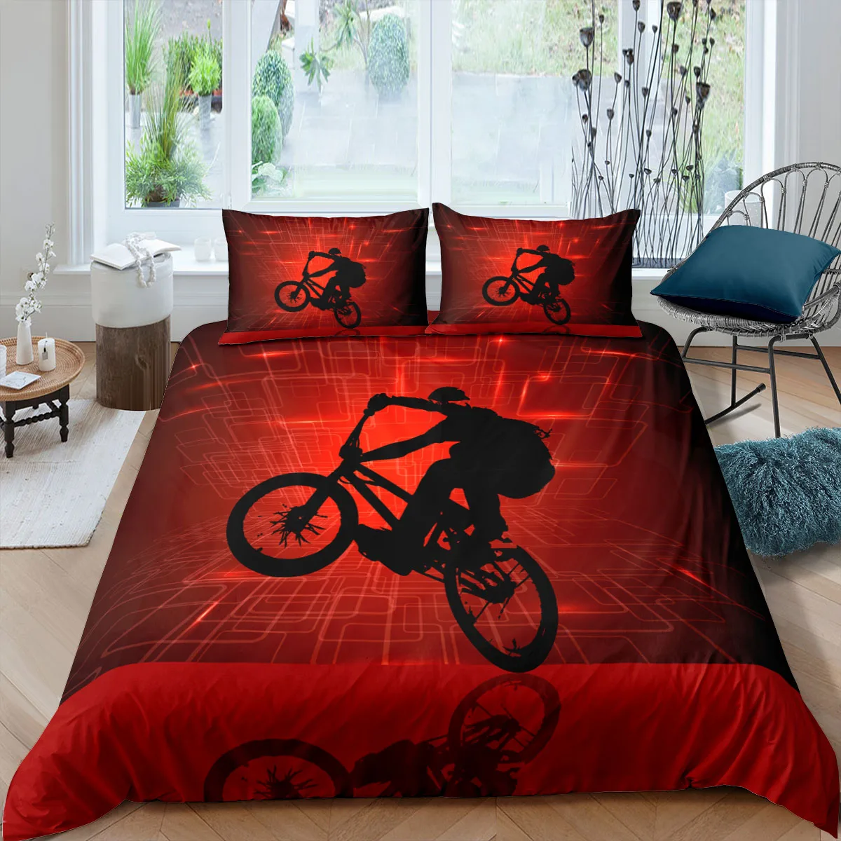 

Роскошный комплект постельного белья для дома, мотоциклетный Комплект постельного белья 3d, пододеяльник для мотокросса, наволочка, Детский Комплект постельного белья, размеры Queen и King, EU/US/AU/UK