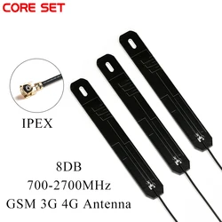 3Pcs 700-2700MHz GSM 3G 4G Dual Band Antenna 8DBI IPEX Interface Internal PCB Board Plate Aerial With 12cm Cable 4G Antenna