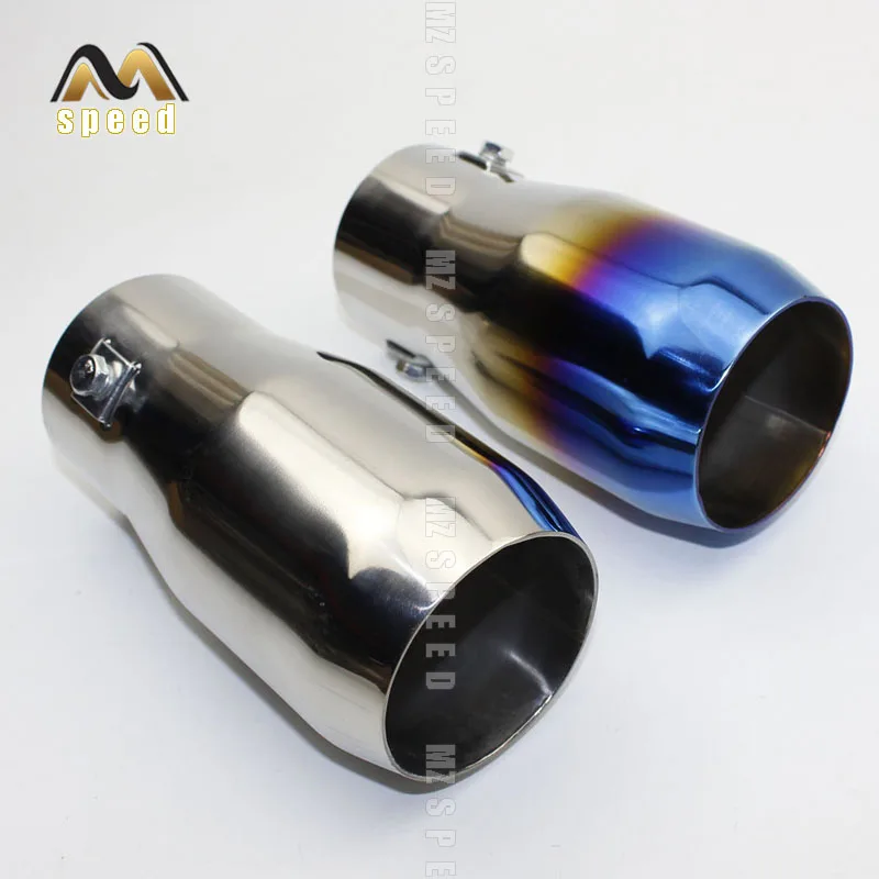 

Car accessories Exhaust system Muffler Universal silver blue exhaust tip Boutique snap-type exhaust muffler