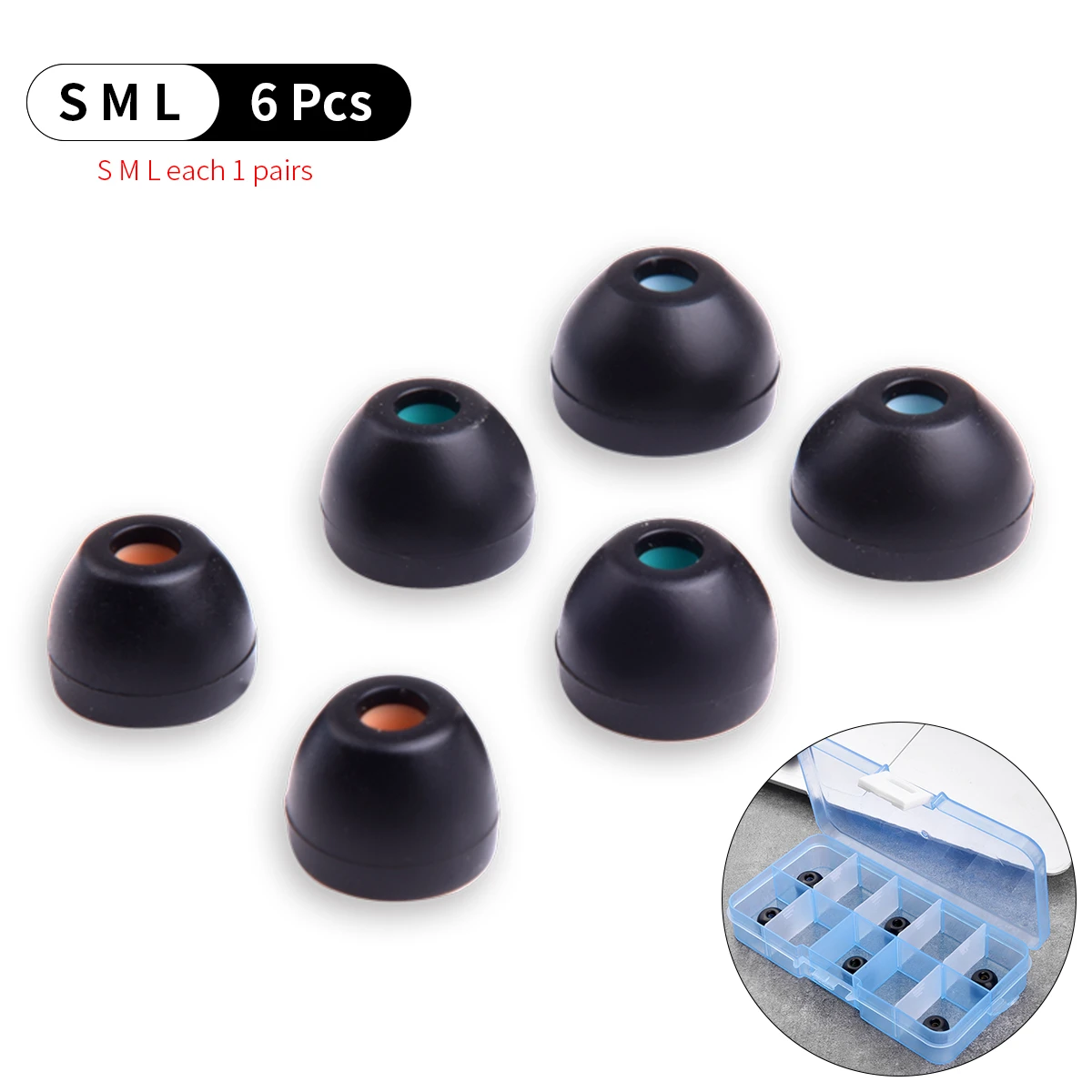 Set Da 4 Paia Di Tappi Auricolari In Silicone Morbido – Compatibili Sony WF-1000XM5/XM4/XM3, Taglie XS/S/M/L