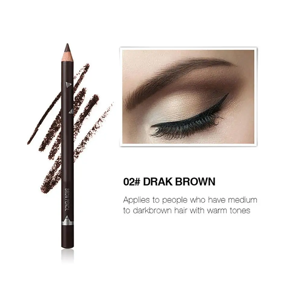 12 stücke Frauen Eyesbrow Enhancer Bleistift Kosmetik Lang Anhaltende Pigment Schwarz Braun Wasserdicht Augenbrauen Bleistift Schönheit Werkzeuge