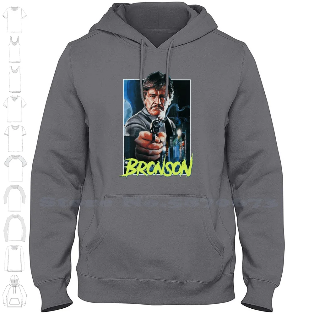 The-Charles Bronson 100% Cotton Hoodie T-Shirt Charlesbronson Bronson Charliebronson