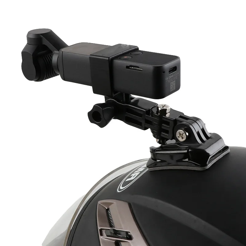 Supporto per braccio per selfie stick per casco da moto e base per colla 3M per dji osmo pocket / osmo pocket 2 accessori per fotocamera cardanica