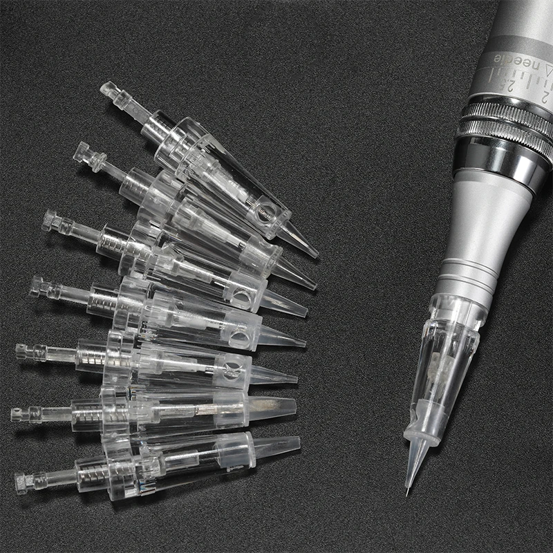 Disposable Tattoo Needle Permanent Makeup PMU Pen Needles Bayonet Nano Cartridge For Auto Micro Needle Derma Pen Tattoo Needle