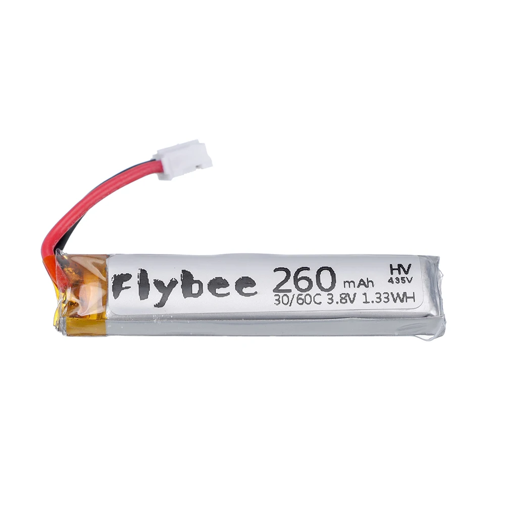 Batterie LiPO 3.8V 260mAh 1S 45/90C, connecteur de prise PH2.0 pour US65 UK65 QX65 pour Drone Mobula7 FPV, pièce de batterie