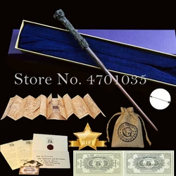 33 Kind Magic Wands with Map Letter Tickets Coins Bag With Ribbon Box