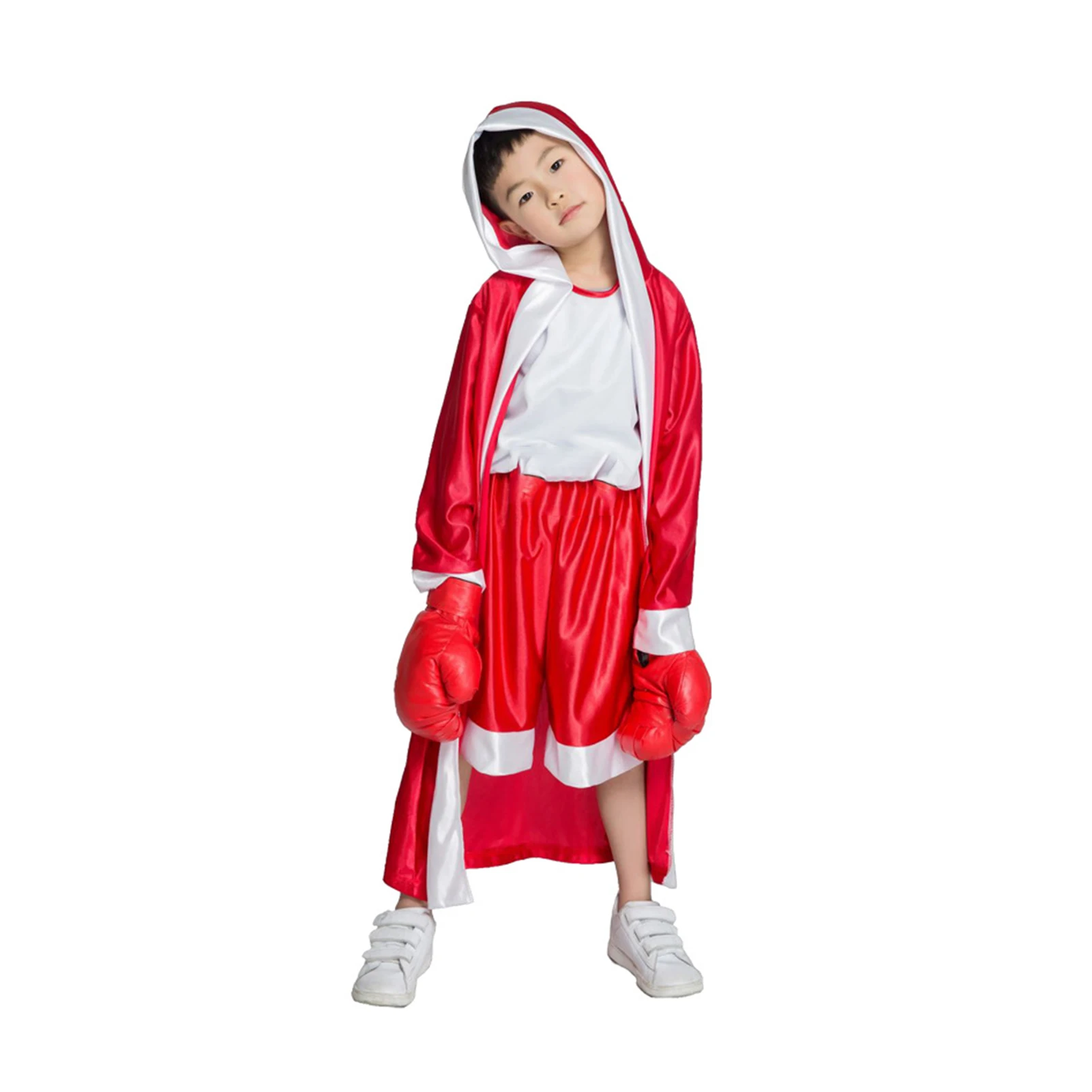 Robe de boxe à manches longues pour enfants, Muay Thai, Taekwondo, Spectacle sur scène, Combinaison de boxe, Entraînement de compétition, Costume de boxeur