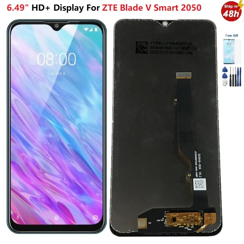 

6.49" Display For ZTE Blade V Smart Lcd 2050 Display With Touch Screen Assembly For ZTE V Smart 2050 Display V Smart V2050 LCD