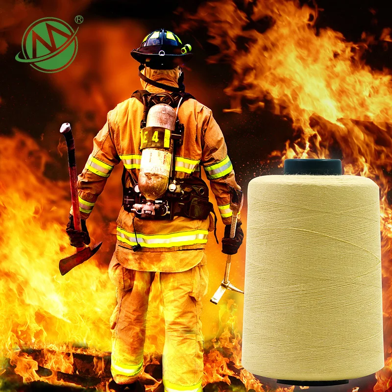 10pcs Aramid 1414 fireproof yarn staple fiber sewing thread flame retardant resistant high temperature for cut-resistant gloves