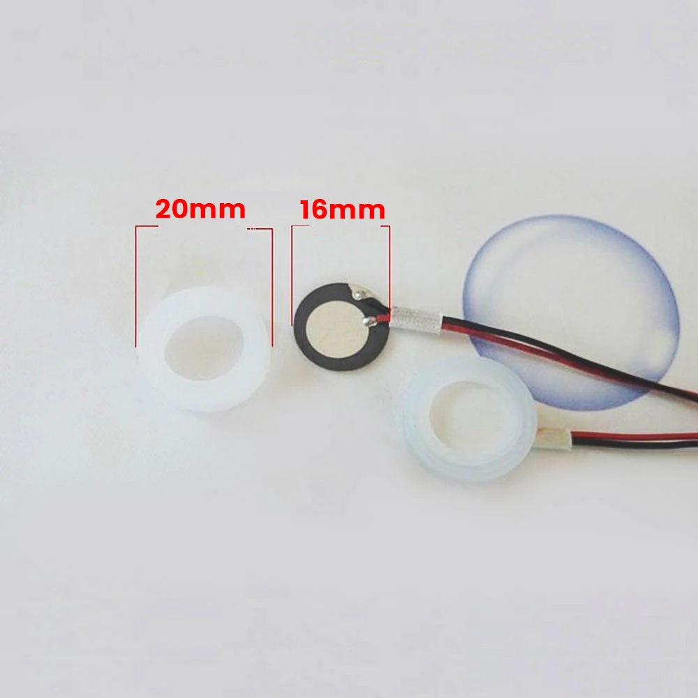 6 stücke 16mm 2,4 Mhz Ultraschall Nebel Maker Fogger Zerstäubung Wandler Oszillierende Klinge Piezoelektrischen Keramik Luftbefeuchter Zubehör – Detail 2