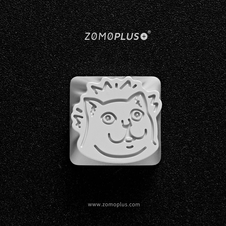 ZOMO PLUS  MUR CAT MEME ALUMIUM ARTISAN KEYCAP MECHANICAL KEYBOARD KEYCAP