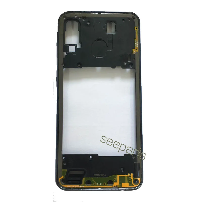 Boîtier de cadre moyen pour Samsung Galaxy A40, A50, A60, a70, Aconférence, Aaffair, A606, A705, remplacement de la plaque centrale de la lunette