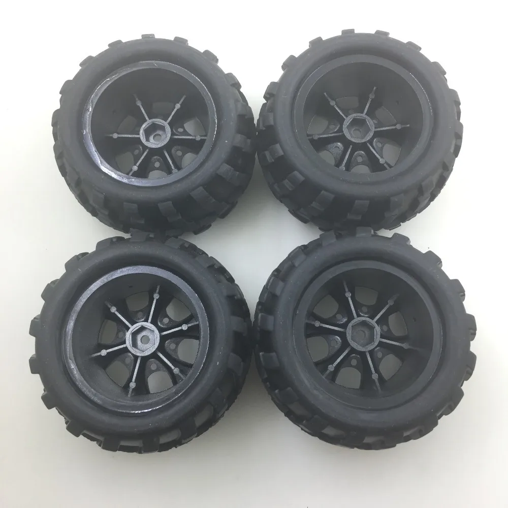 2 Left Tire+ 2 Right Tire  For Wltoys A979 1/18 Rc Car Spare Parts  A979-01/02 Accessories