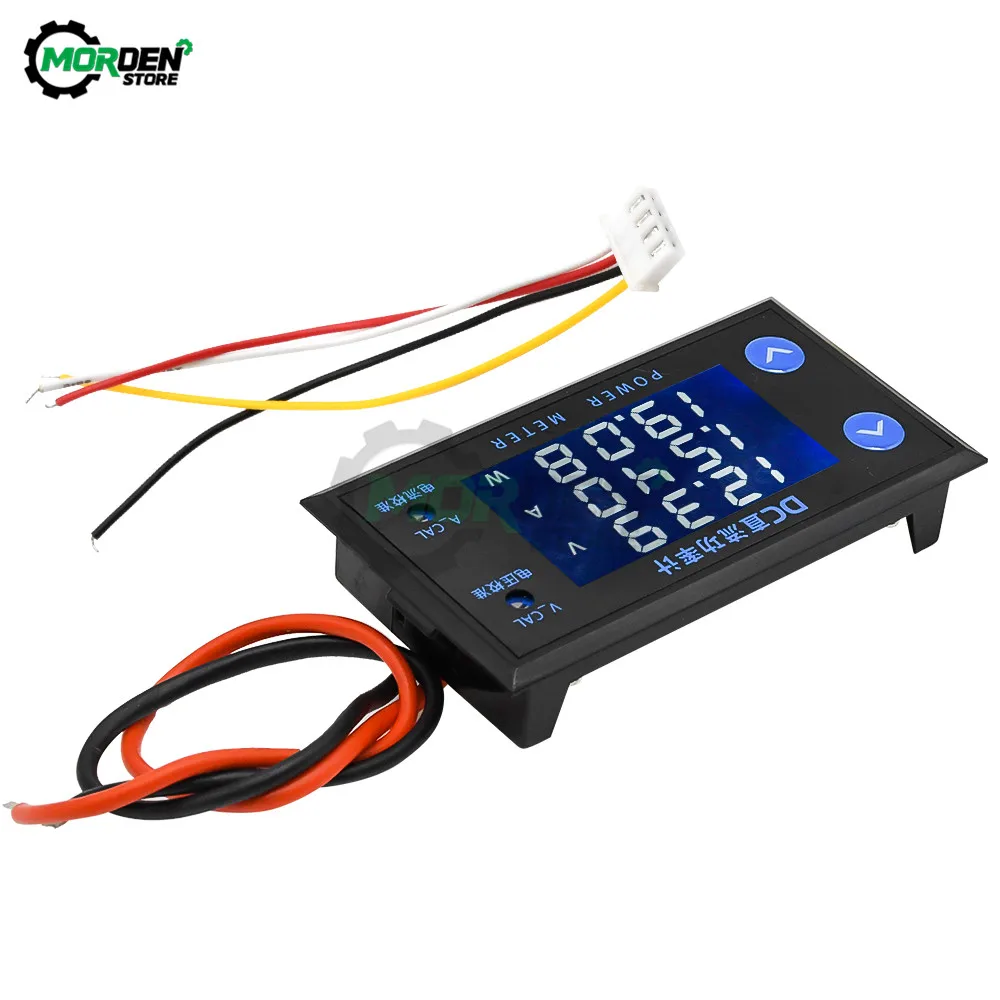 LCD 4-Digits High-Precision Voltage Current Power Meter Digital DC 0-200V 10A Voltmeter Ammeter Volt Testers Dropship