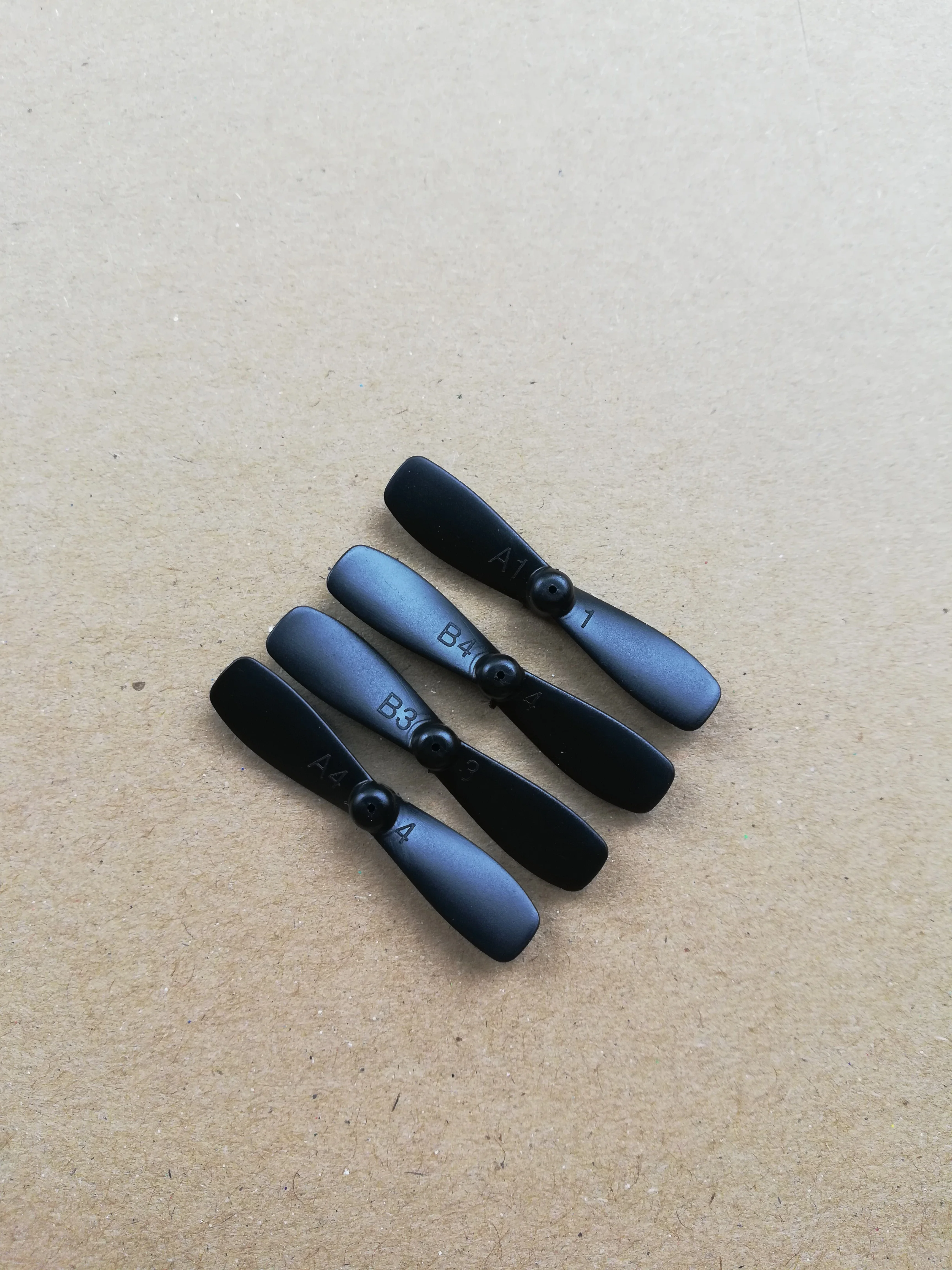 4pcs 37mm 3.7cm Props Mini Propellers Blades Props Fan For 0.8mm Motor Shaft R/C Spare Parts Access Small H49 Quadcopter Drone