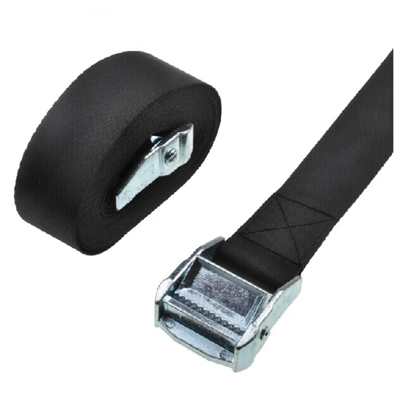 High quality 10pcs 2.5cm *50cm Metal cargo lashing strap ratchet tie down cam buckle winch strap Free Shipping