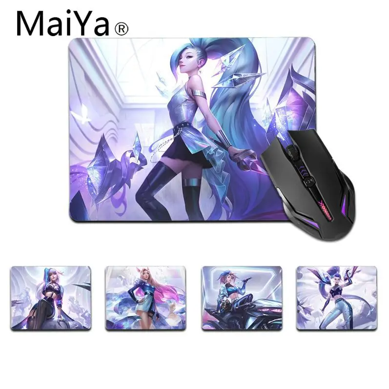 Maiya Top Quality LOL KDA Ahri Akali Kaisa Seraphine Beautiful Anime Mouse Mat Top Selling Wholesale Gaming Pad mouse