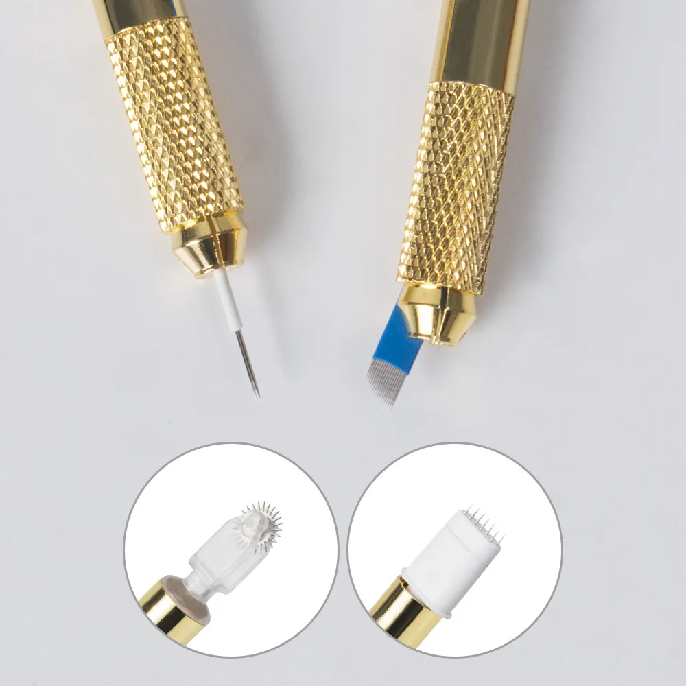 أقلام الحاجب اليدوية الخفيفة لمستلزمات ماكياج دائم 1 قطعة قلم ألومنيوم مع قلم قفل قلم الوشم Microblading