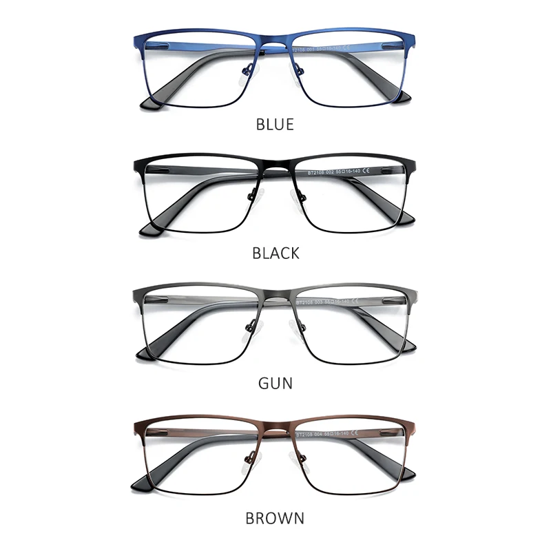 ZENOTTIC 2023 Men Titanium Alloy Optical Glasses Frame Fashion Male Square Eyewear Ultralight Metal Non-Prescription Eyeglasses