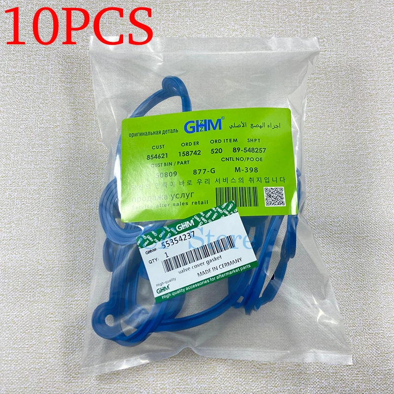 10PCS Engine Valve Cover Gasket For Chevrolet Cruze Aveo Sonic Opel Saturn Astra Pontiac G3 55354237