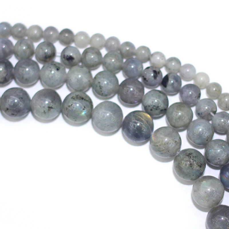 Natural Stone Beads Labradorite Round Loose Beads For Jewelry Making DIY Bracelet 15 inches/Strand 6/8/10/12mm