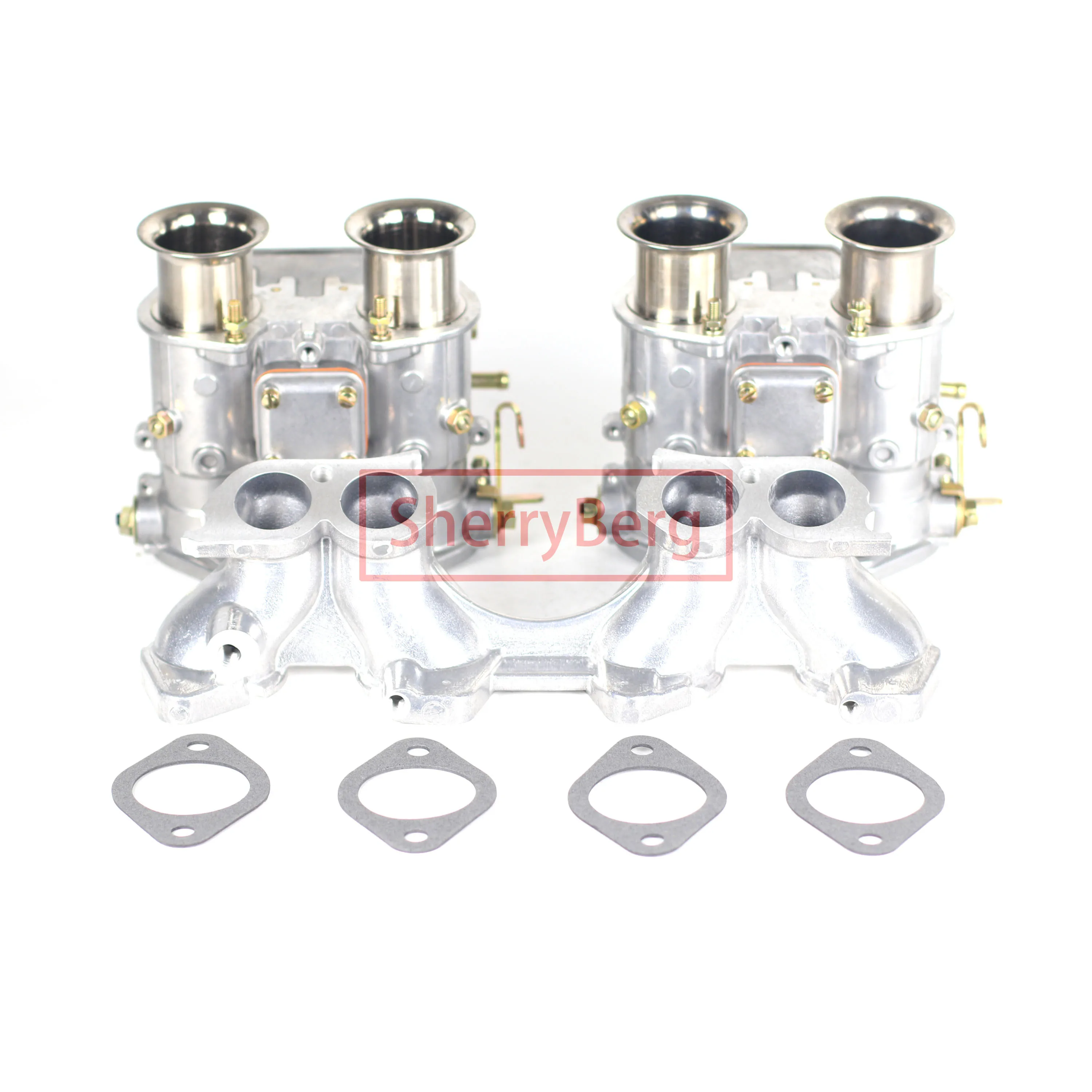 SherryBerg 45DCOE Carburetors + Manifold for Toyota Corolla Starlet 3K 4K 5K Twin Rep. 45DCOE WEBER 45 DCOE Carb Carburettor Kit