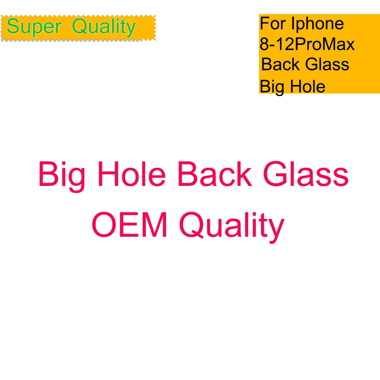 10Pcs/Lot For Iphone 14 13 12 11 Pro Max Back Glass Big Hole Housing Back Cover Battery Door Chassis 14 Pro Max Housing