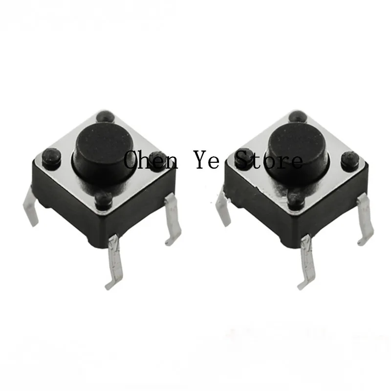 Free Shipping 1000PCS 4pins 6*6*4.3/5MM/6X6X6/7/8/9/10/12/13/4.3/15/17mm Switch Tactile Push Button Switches 6x6x5mm 4P