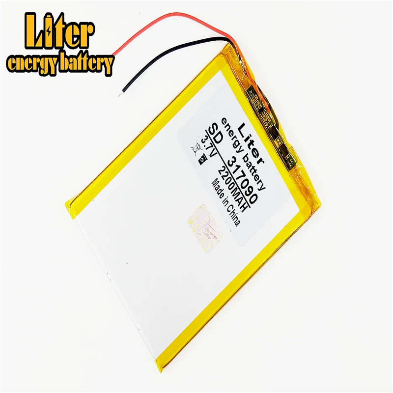 3.7 فولت 307090 287090 317090 2200mAh بطارية ليثيوم بوليمر الكمبيوتر اللوحي المحلي منتصف الكتاب الإلكتروني مثل العالمي