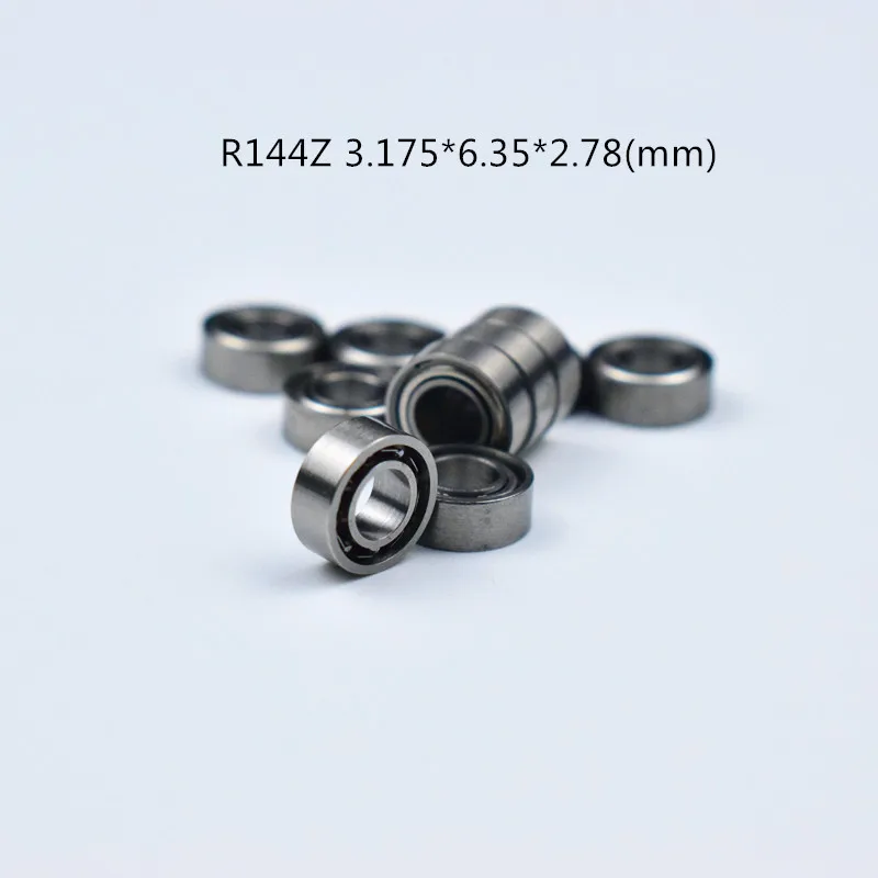 

R144Z 3.175*6.35*2.78(mm) Bearing 10pcs free shipping chrome steel Metal Sealed High speed Mechanical equipment parts