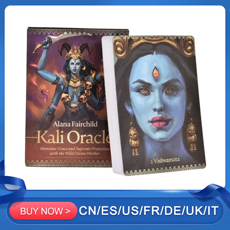 Goddess Kali 44PCS Tarot Oracle Magical Board Card Game Fate Divination Tarot Family Party Playing Card Full English Version